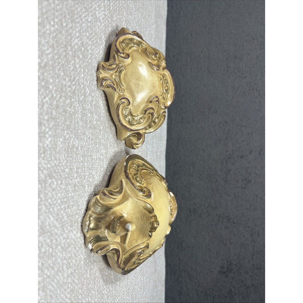 Vintage Mid Century Chalkware Wall Pocket Faux Lavabo Fountain Planter Sconce - Picture 9 of 14